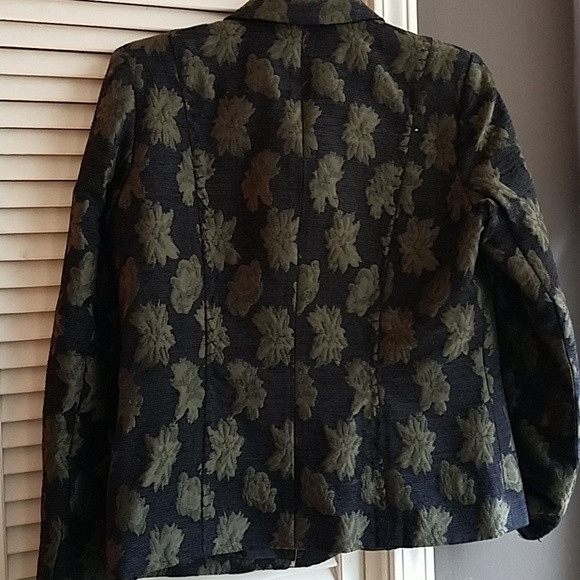 Blue ice green and black trouser jacket - Picture 6 of 8